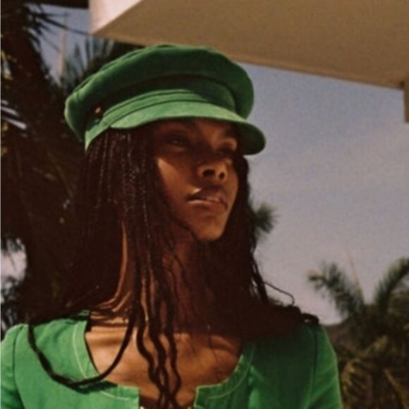 Lack of Color Lola Suede Leather Cap Colaboration Free People display picture 3